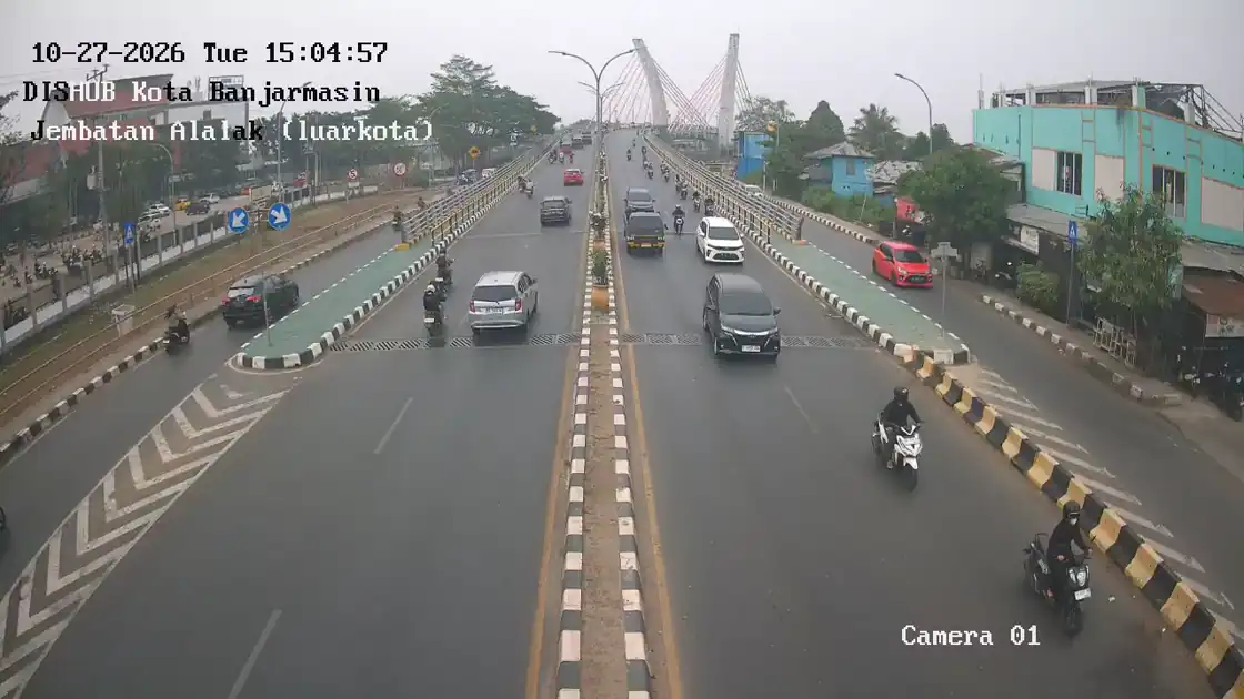 Jembatan Alalak Arah Luar Kota