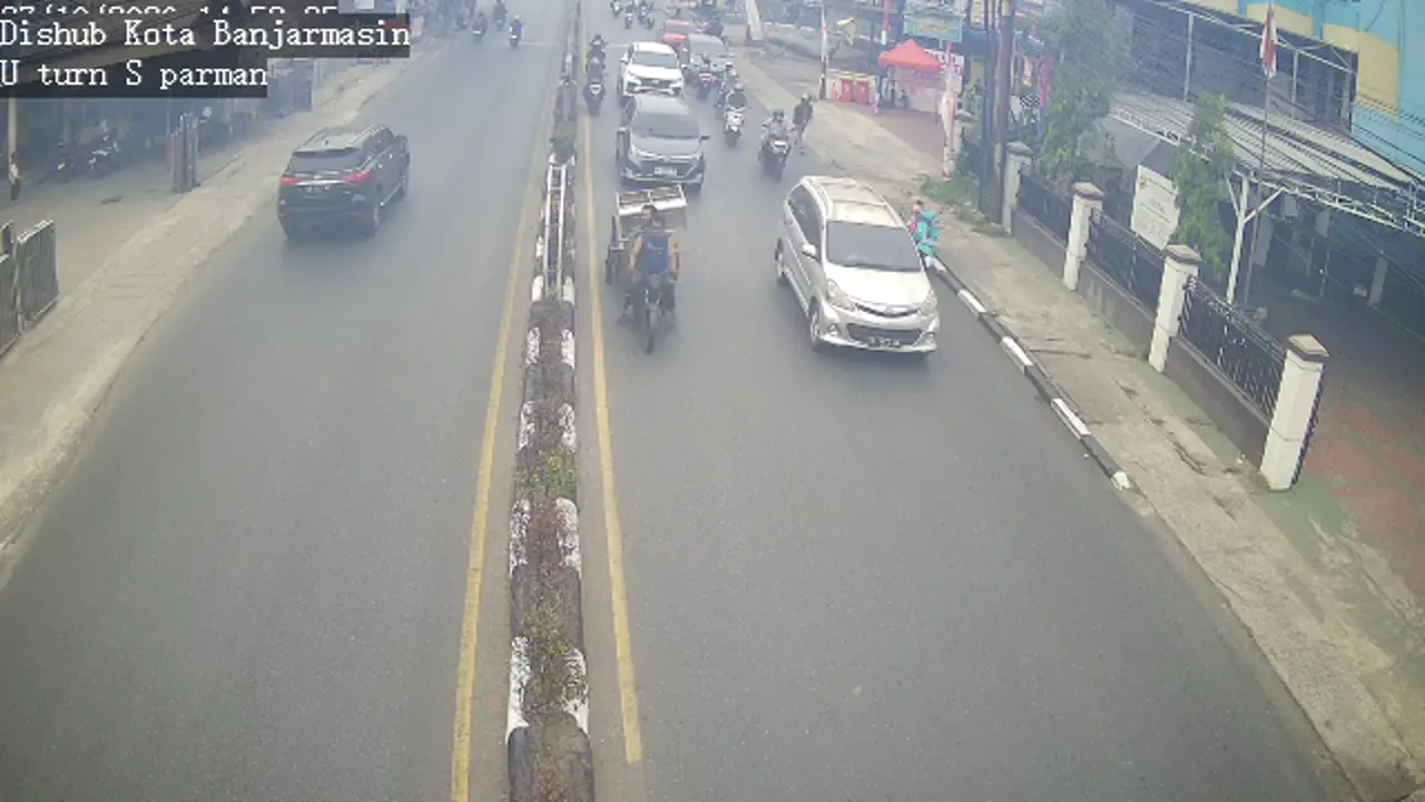 U-Turn Jalan S. Parman Arah Luar Kota